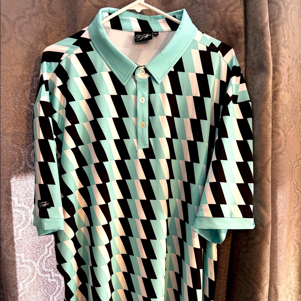 Sunday Swagger “Shockwave” Golf Polo 3XL. Worn 1x